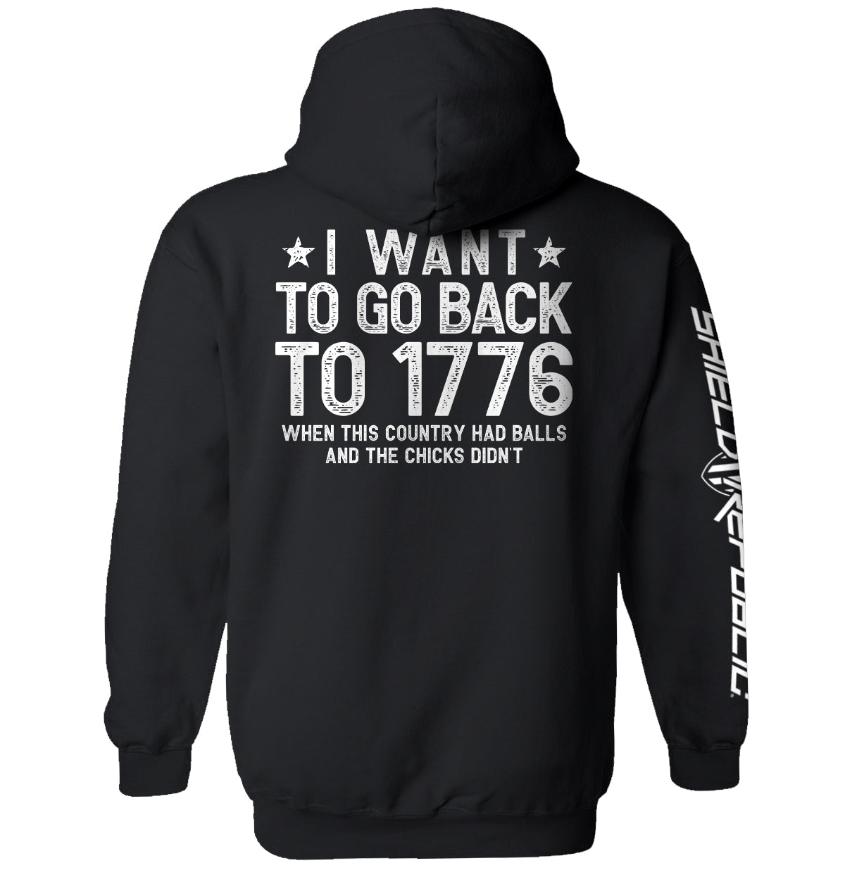 I Want To Go Back To 1776 Shield Republic
