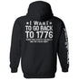 I Want To Go Back To 1776 Shield Republic