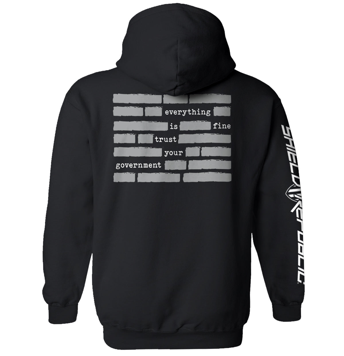 Trust The Government Redacted (Back Print) Shield Republic