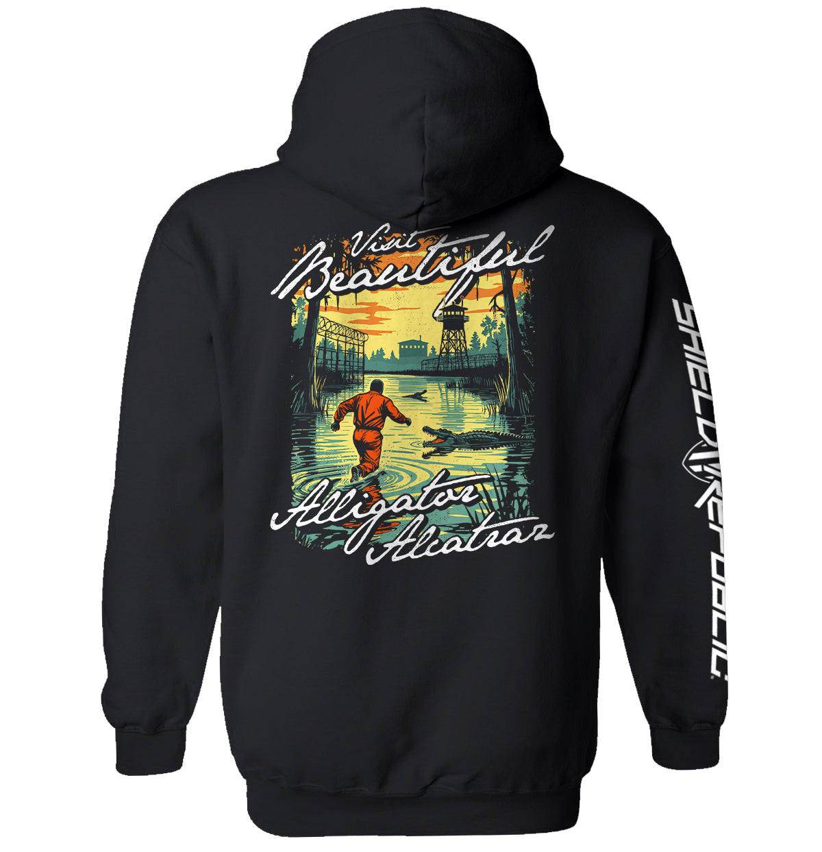 Visit Beautiful Alligator Alcatraz Shield Republic