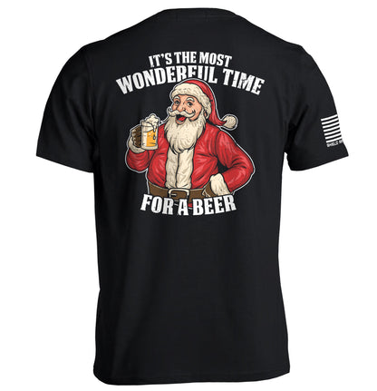 Most Wonderful Time For A Beer Shield Republic