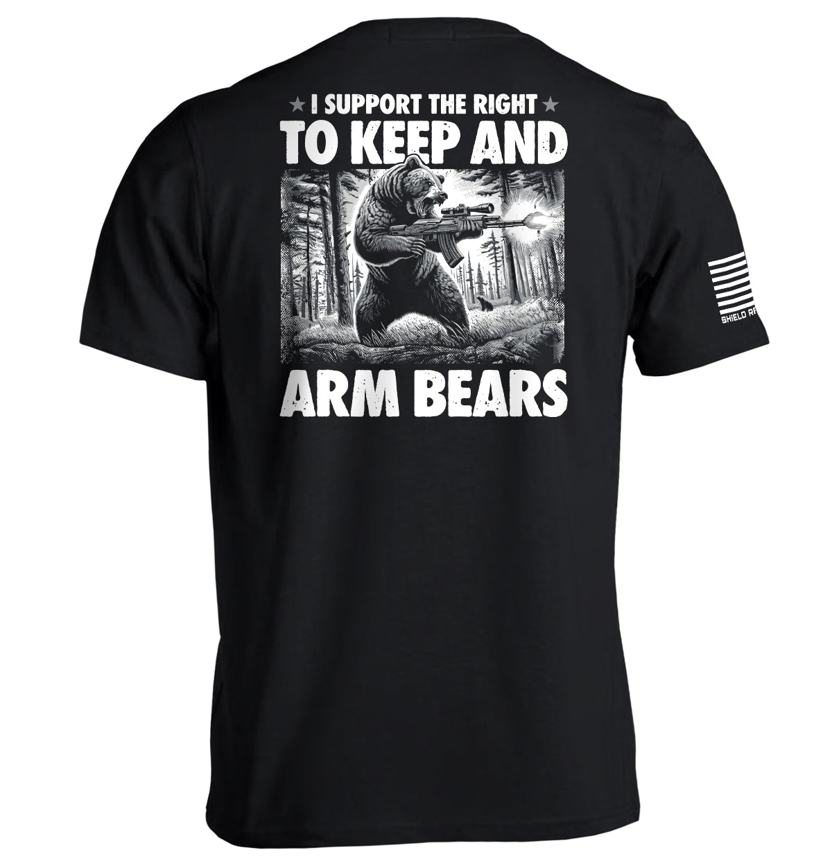 I Support the Right to Keep and Arm Bears Shield Republic