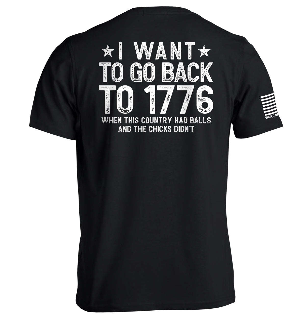 I Want To Go Back To 1776 Shield Republic