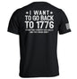 I Want To Go Back To 1776 Shield Republic