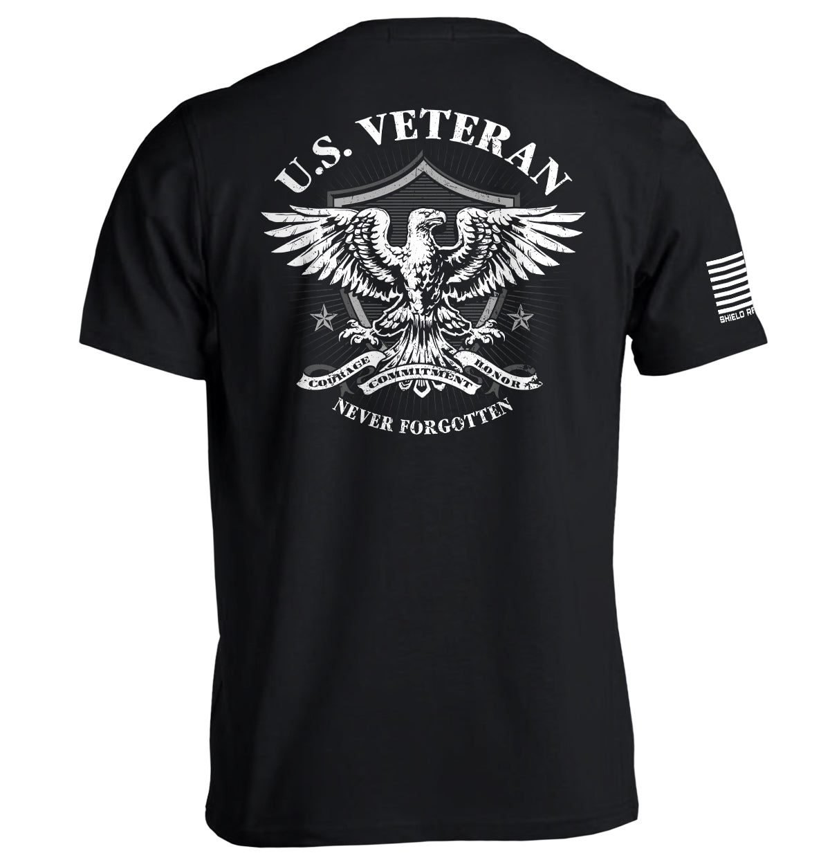 U.S. Veteran Never Forgotten Shield Republic