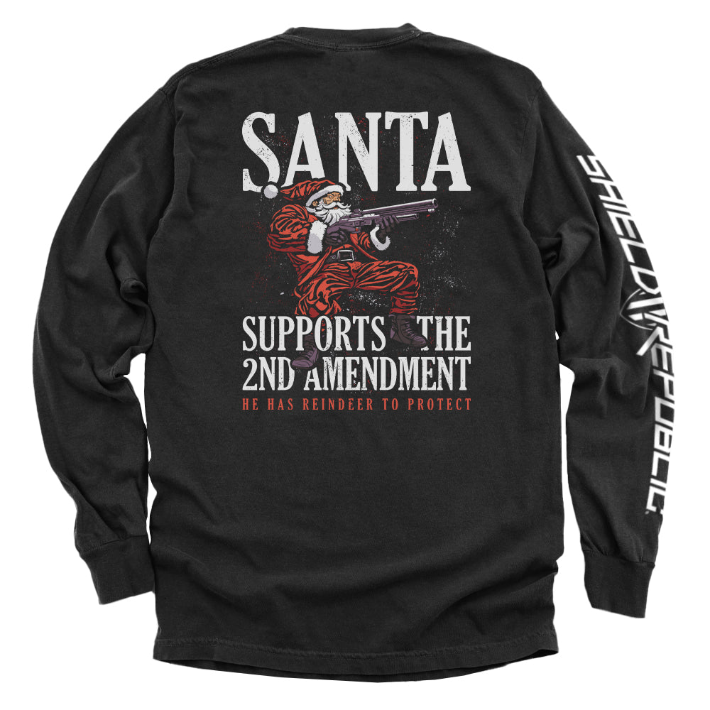 Santa Supports the 2nd Amendment Shield Republic