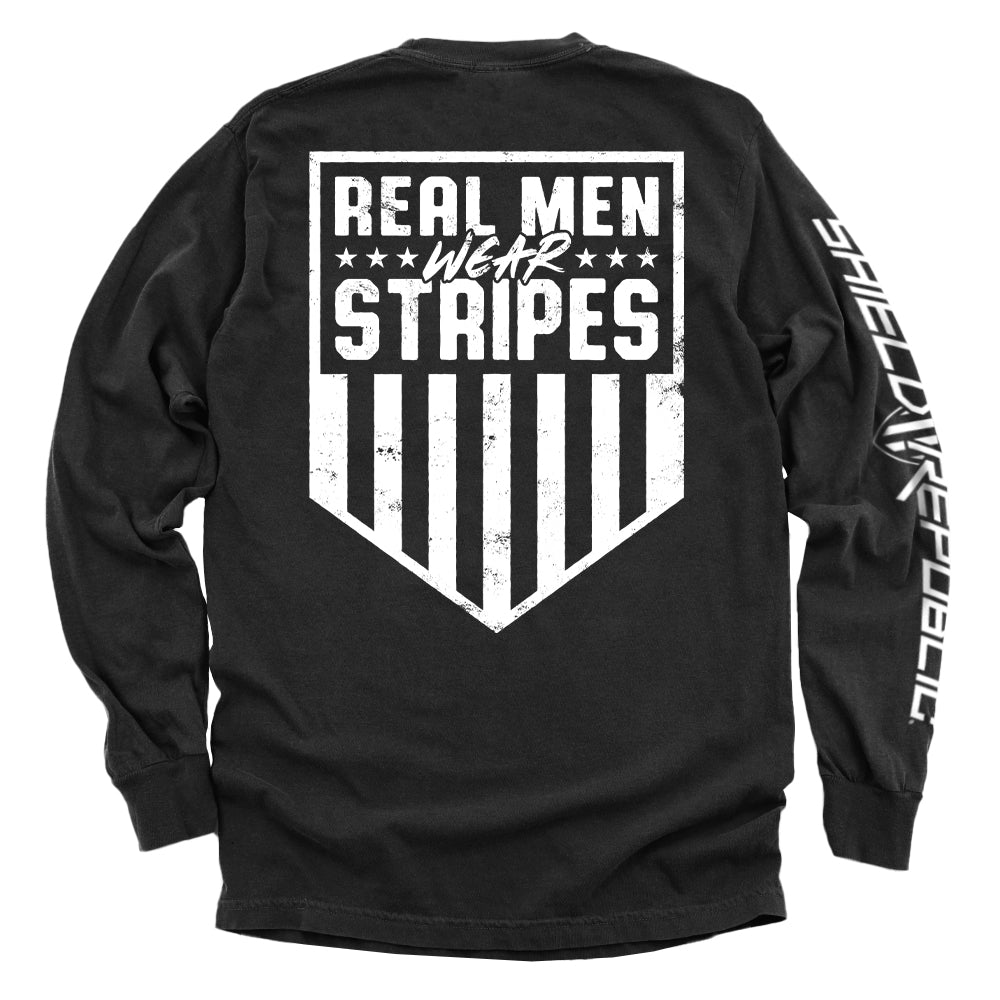 Real Men Wear Stripes (Back Print) Shield Republic