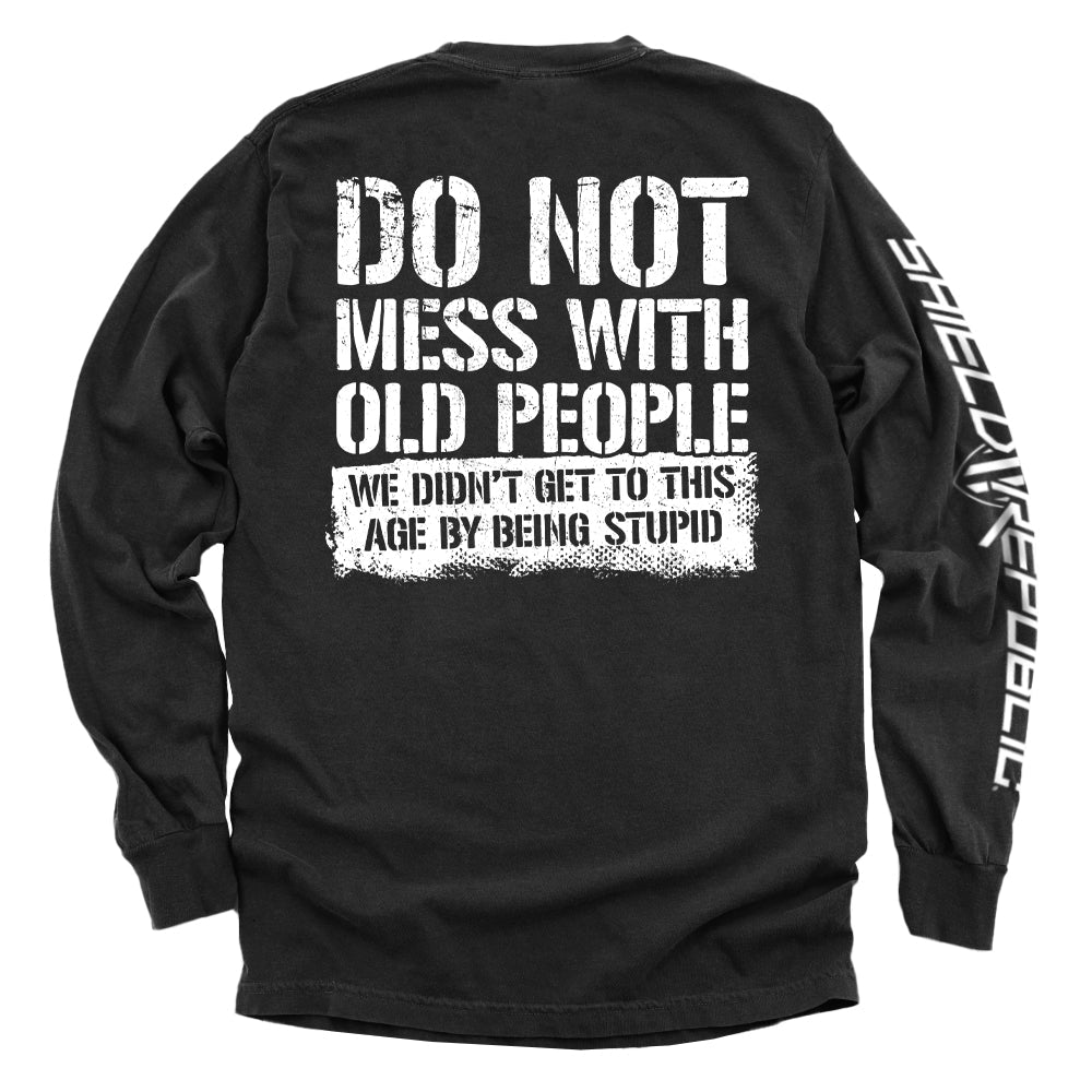 Do Not Mess With Old People Shield Republic
