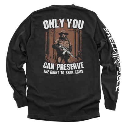 Only You can Preserve the the Right to Bear Arms Shield Republic