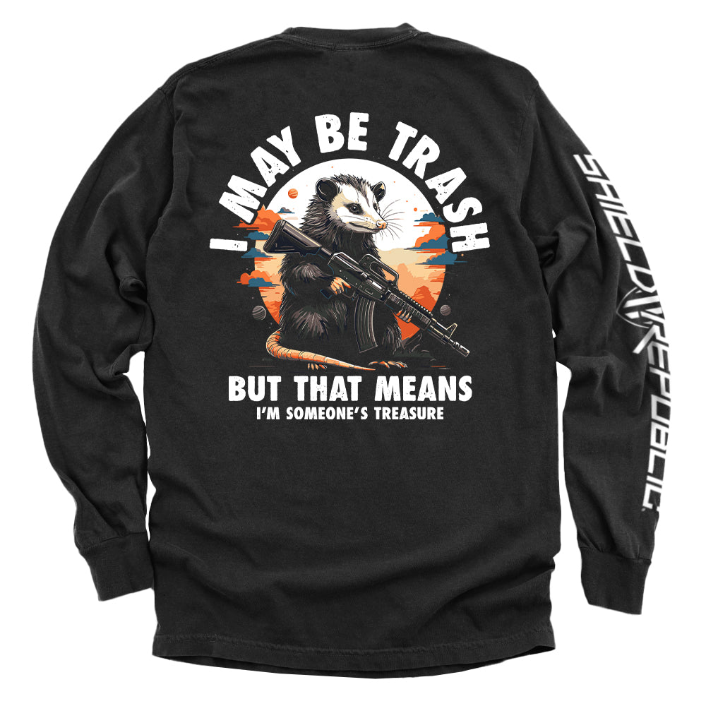 I may be trash but that means I'm someone's treasure Opossum Shield Republic