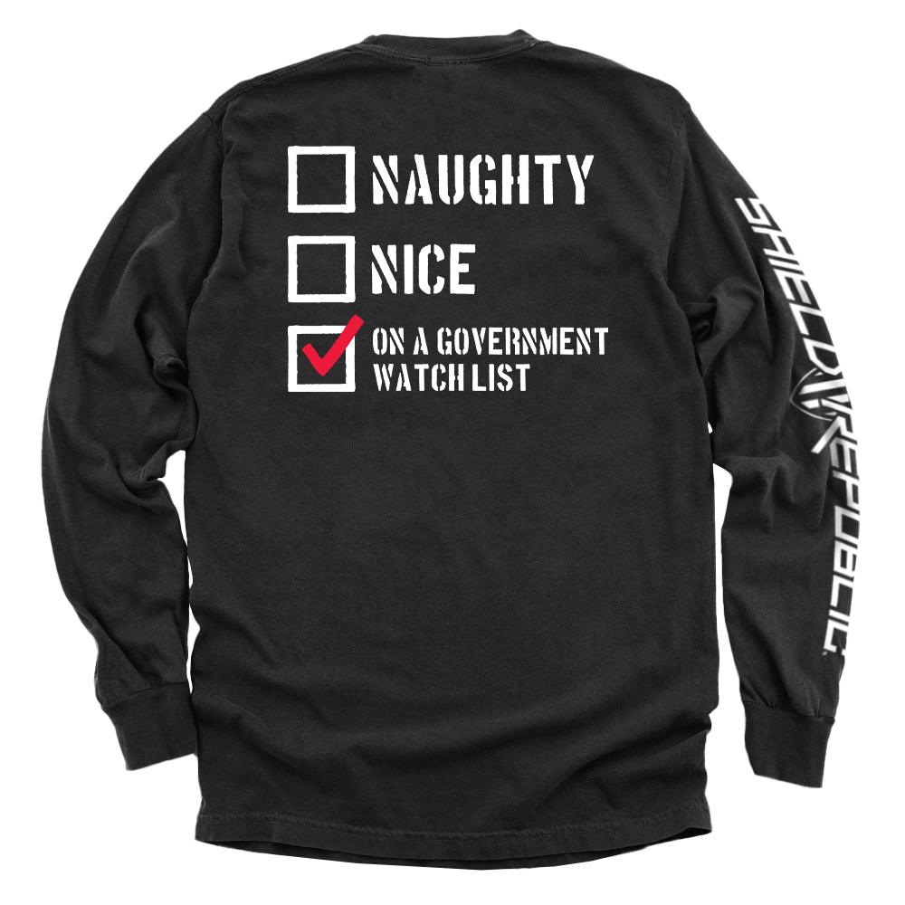 Naughty Nice On a Government Watch List Shield Republic
