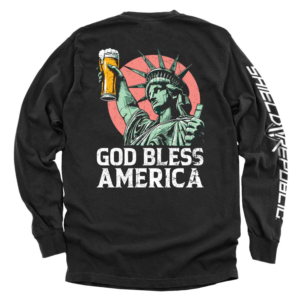 God Bless America Shield Republic