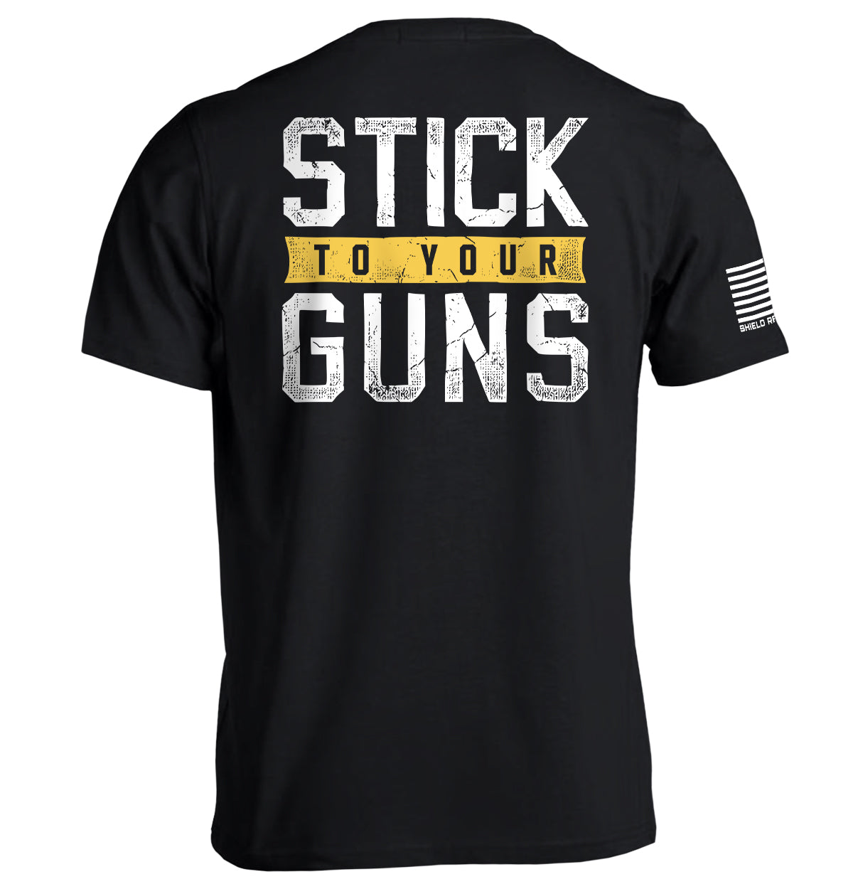 Stick To Your Guns Distressed Shield Republic