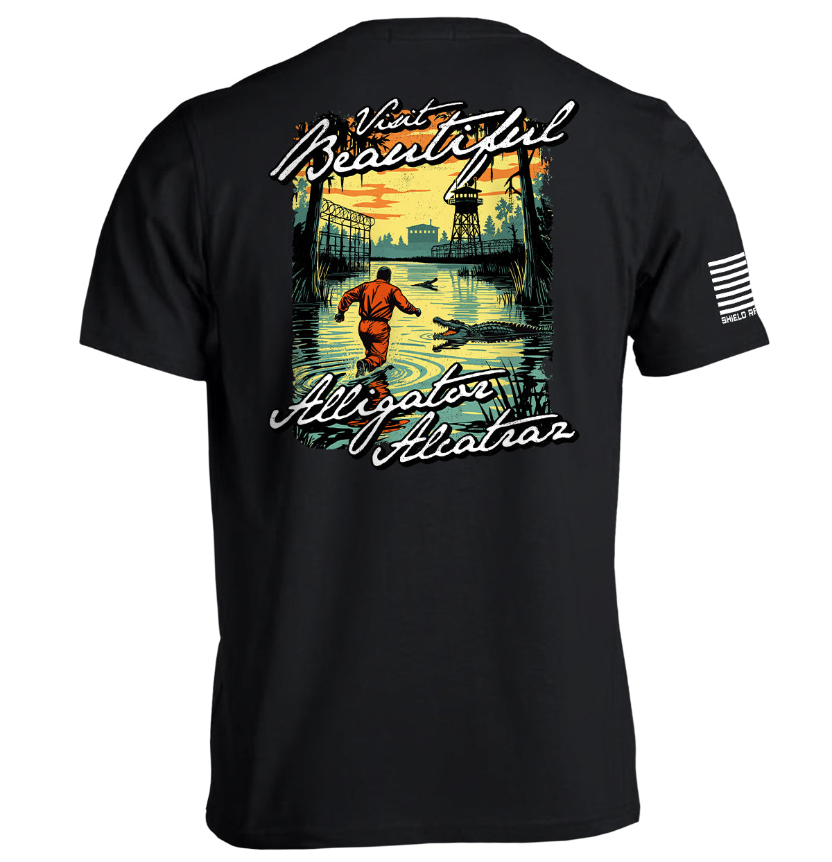 Visit Beautiful Alligator Alcatraz Shield Republic