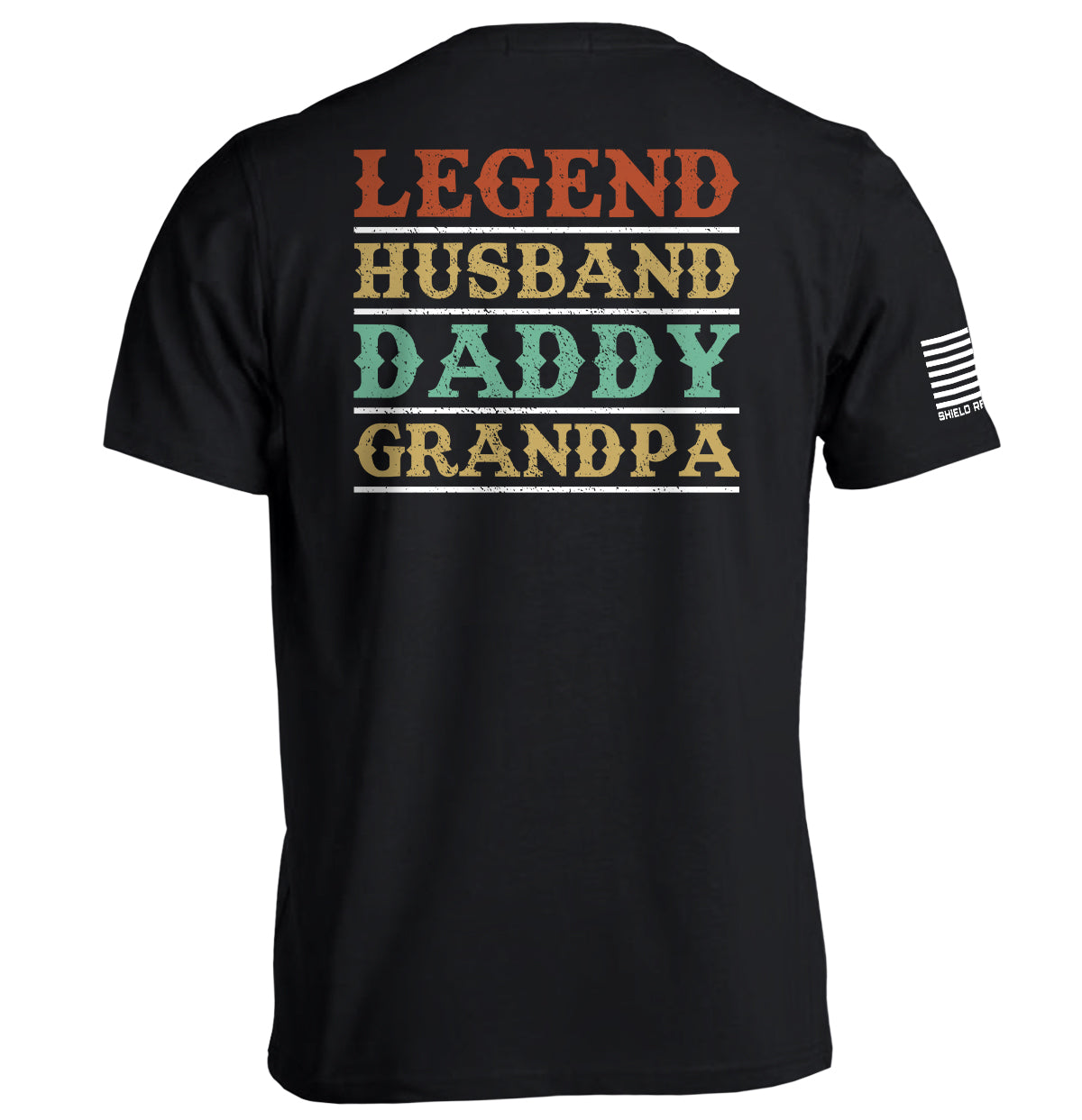 Legend Husband Daddy Grandpa Shield Republic