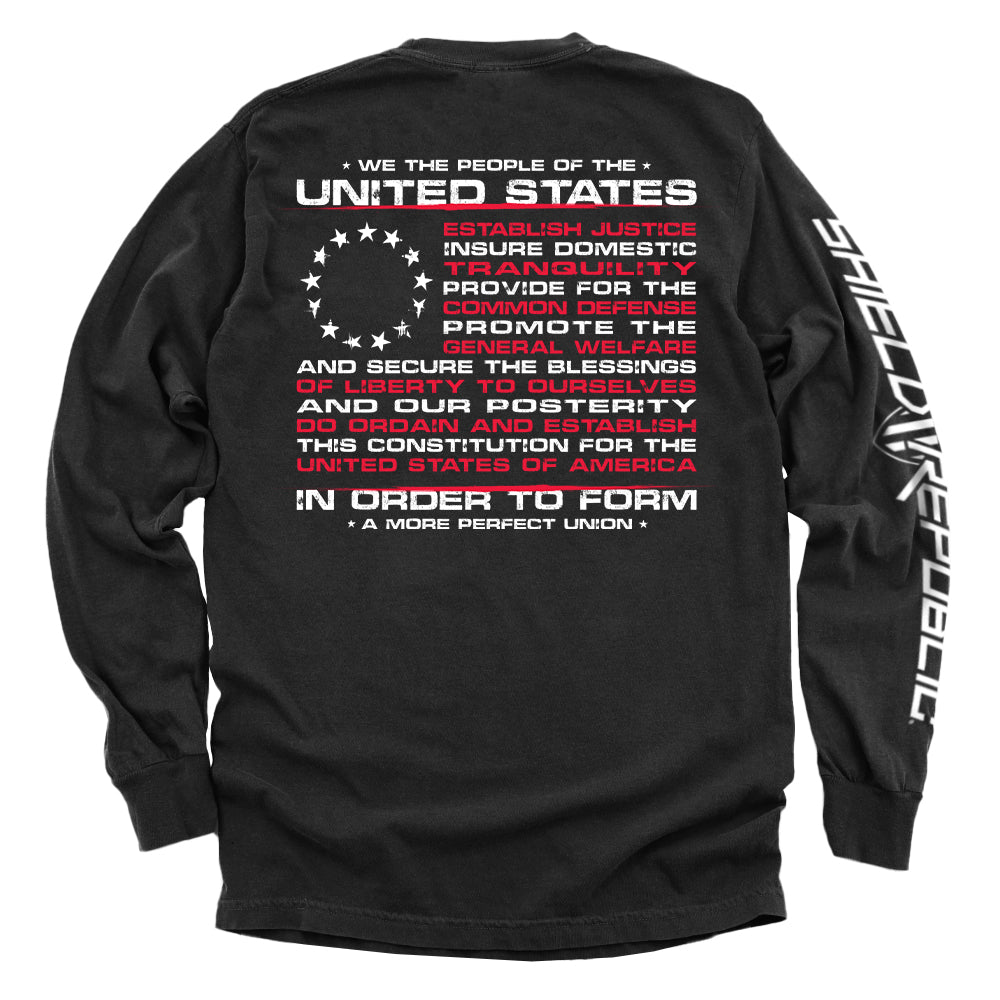 We the People of the United States of America In Order to Form a More Perfect Union Shield Republic
