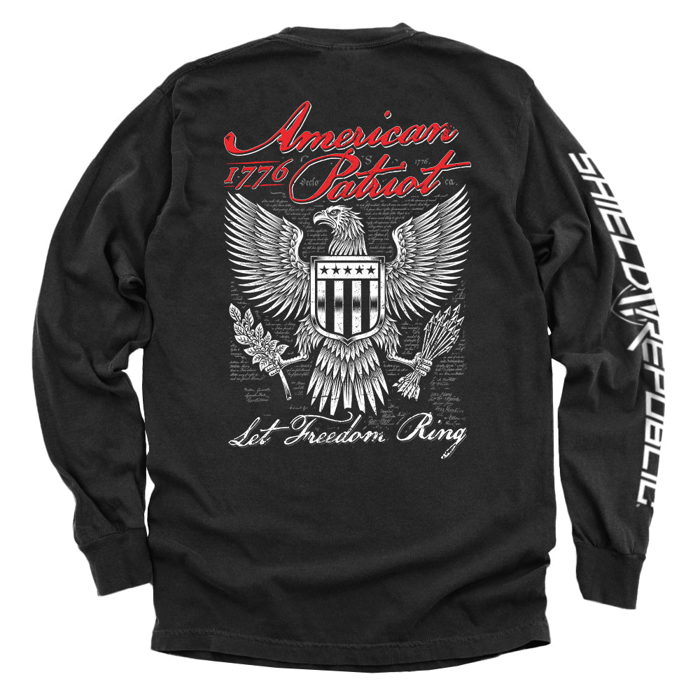 American Patriot Let Freedom Ring Shield Republic