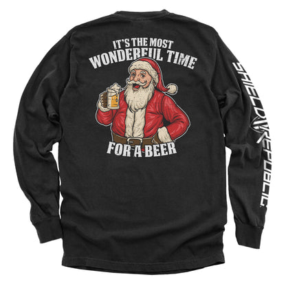 Most Wonderful Time For A Beer Shield Republic