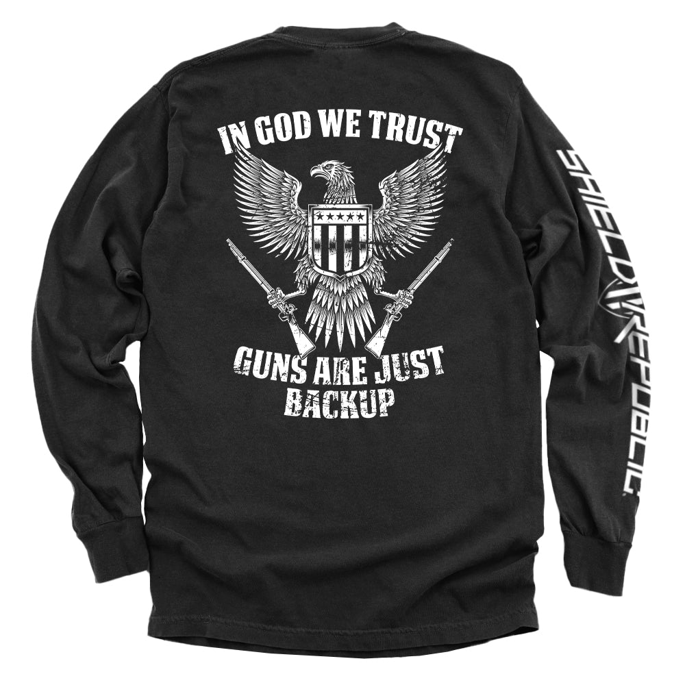 In God We Trust Guns Are Just Backup Shield Republic