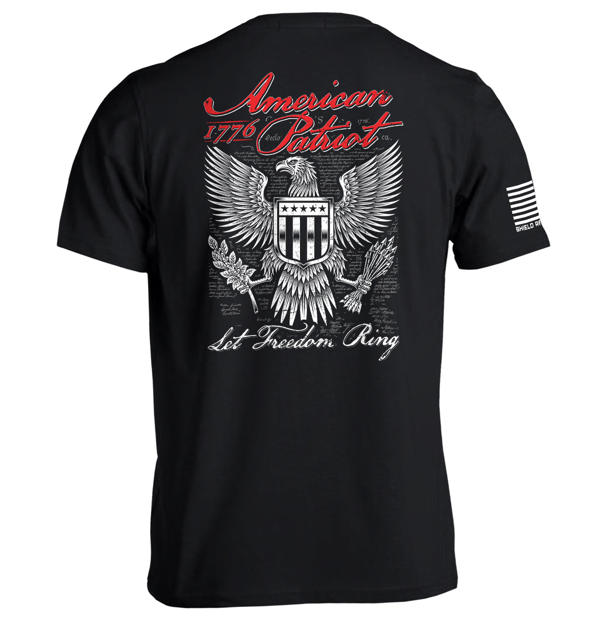 American Patriot Let Freedom Ring Shield Republic