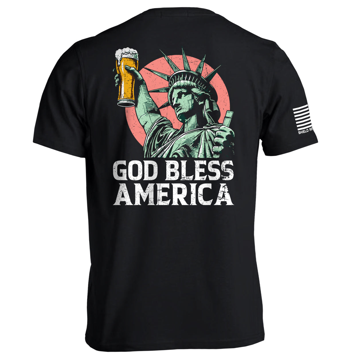 God Bless America Shield Republic