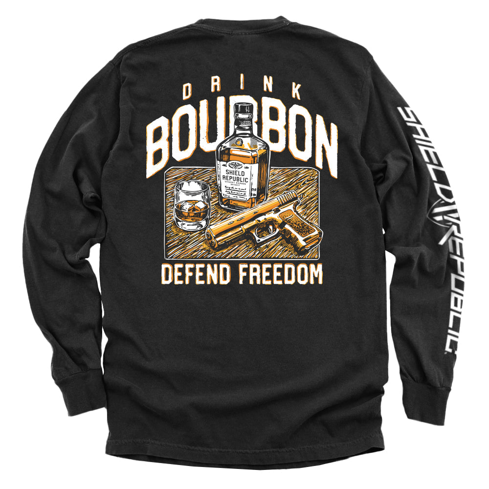 Drink Bourbon Defend Freedom Shield Republic