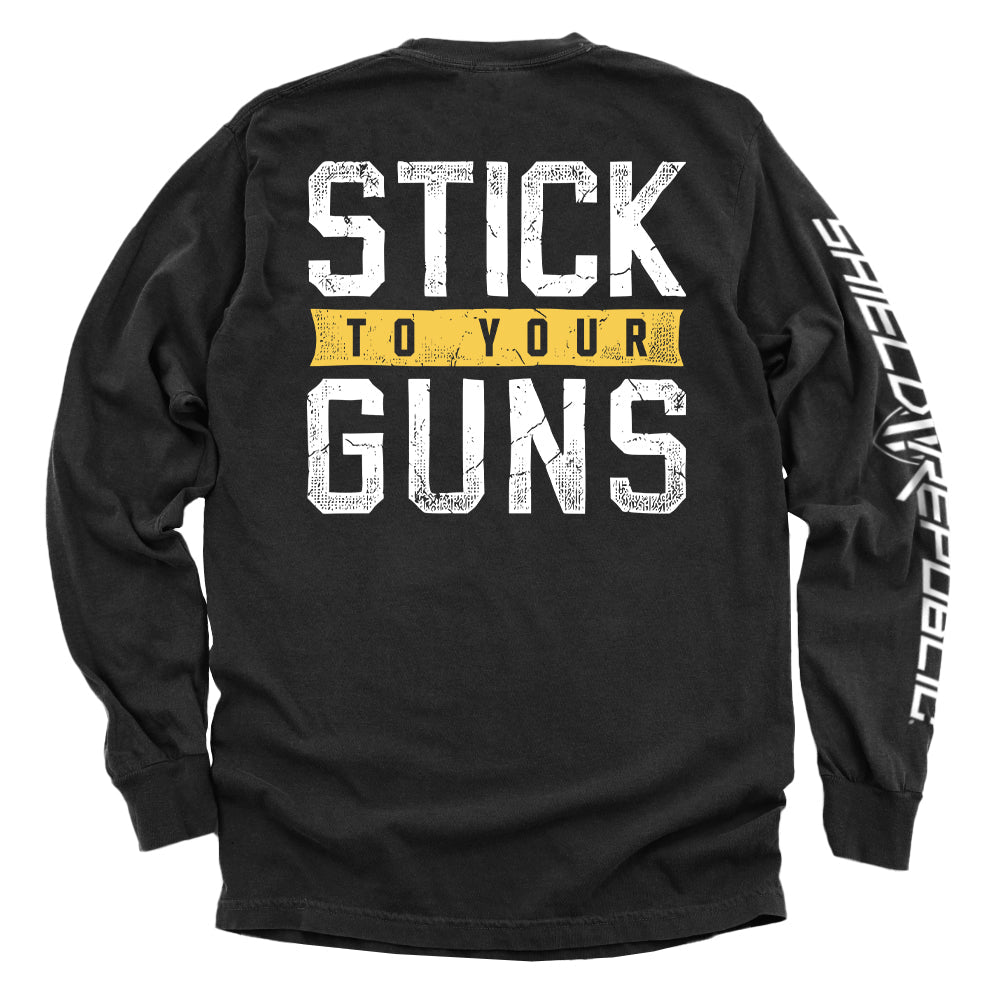 Stick To Your Guns Distressed Shield Republic