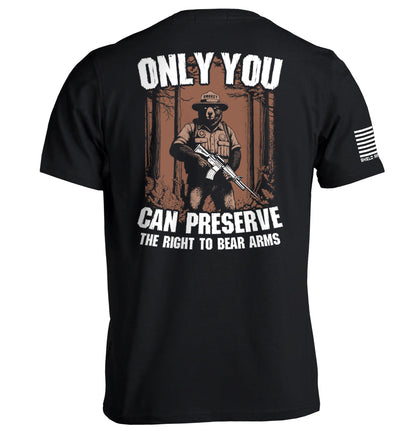 Only You can Preserve the the Right to Bear Arms Shield Republic