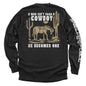 A Man Isn't Born A Cowboy Shield Republic