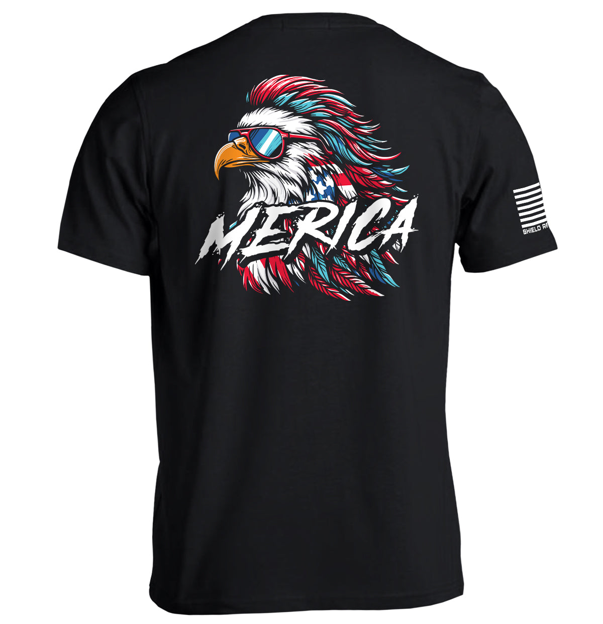 Merica Mullet Eagle Shield Republic