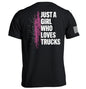 Just A Girl Who Loves Trucks Shield Republic