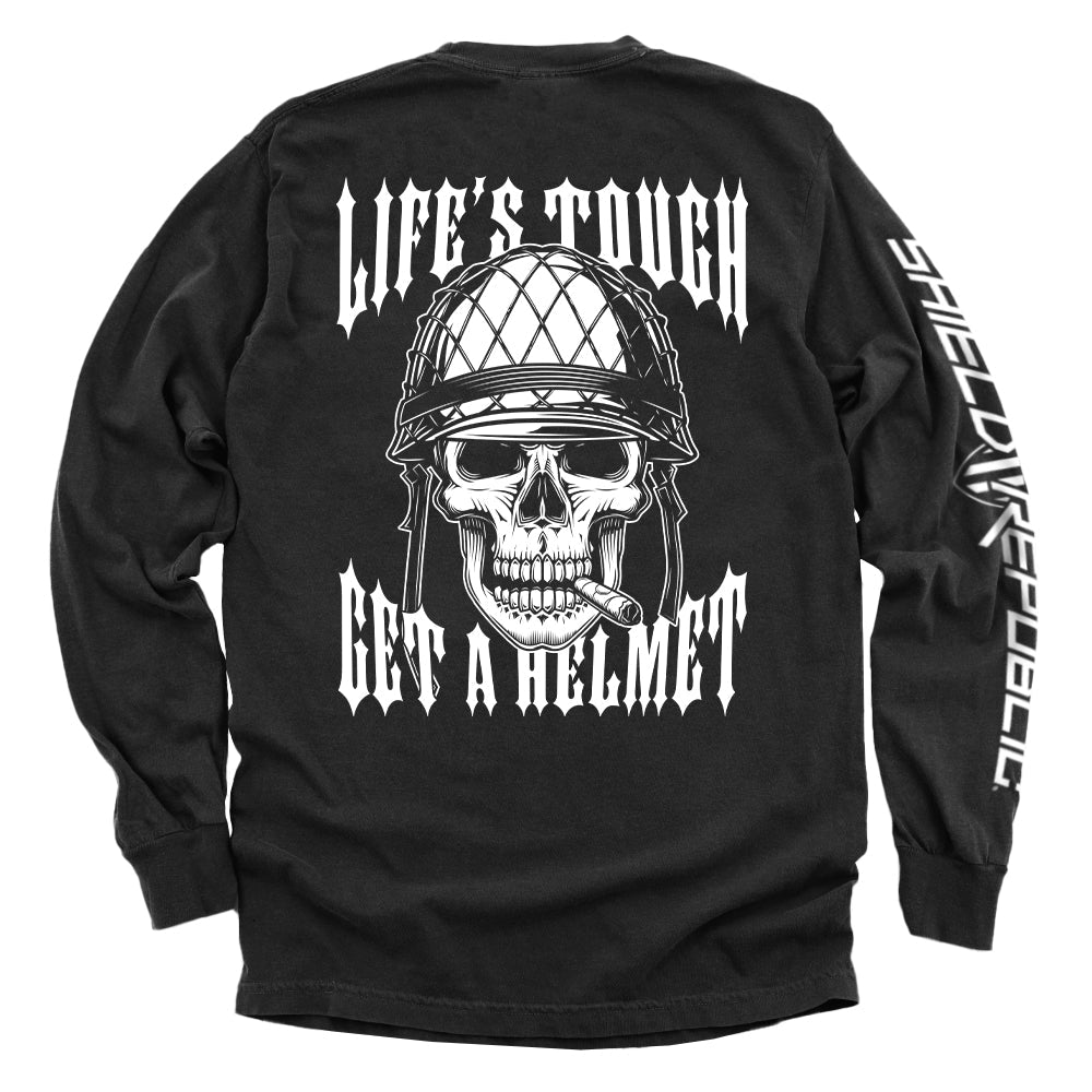Life's Tough Get A Helmet Shield Republic