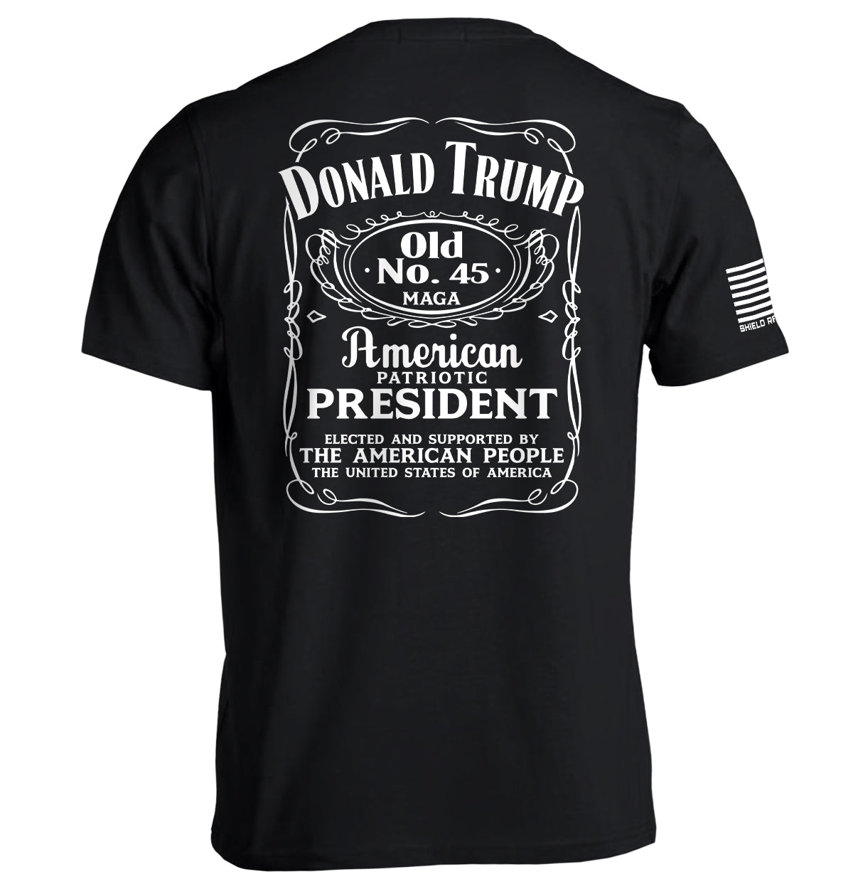 Donald Trump Old No. 45 Label Shield Republic