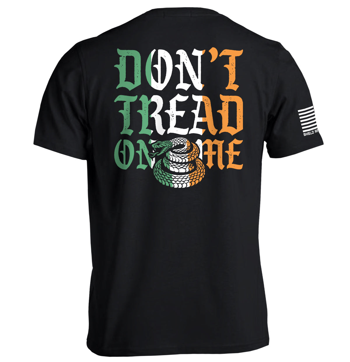 Don't Tread On Me Irish (Back Print) Shield Republic