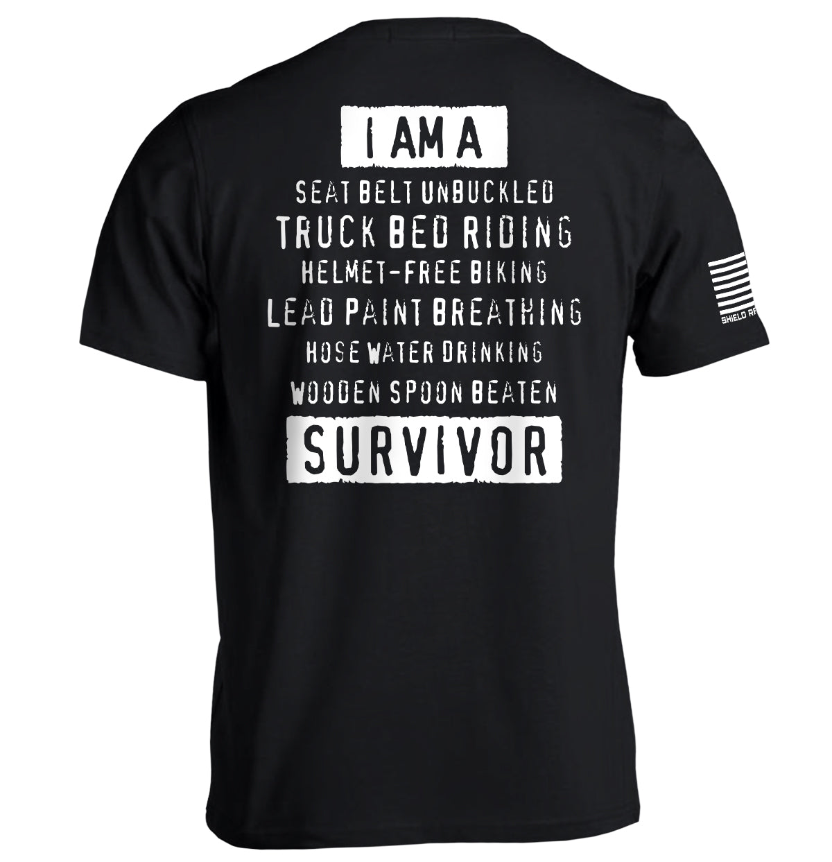 I'm A Hard Times Survivor Shield Republic