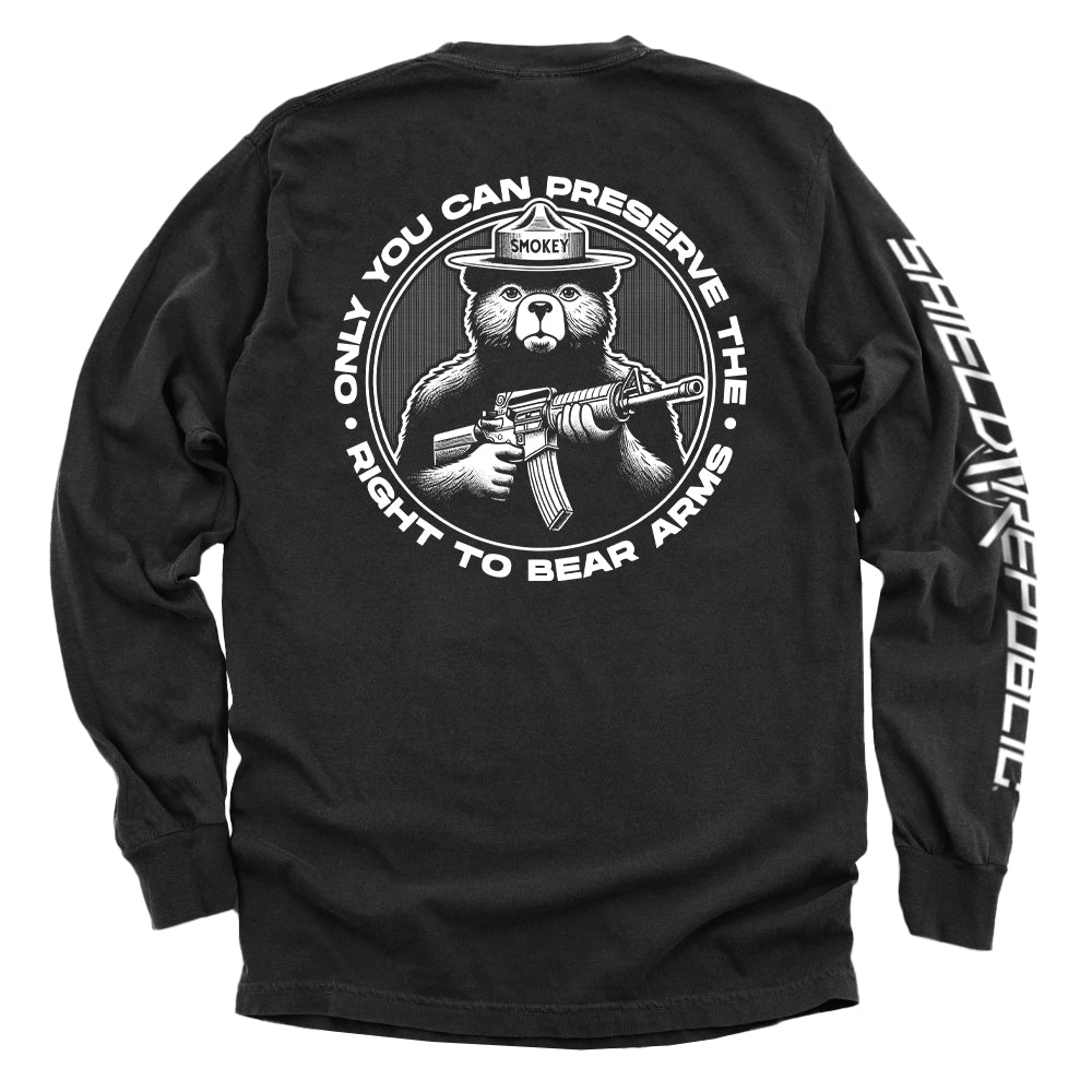 Only You Can Preserve the Right to Bear Arms (Circular Seal) Shield Republic