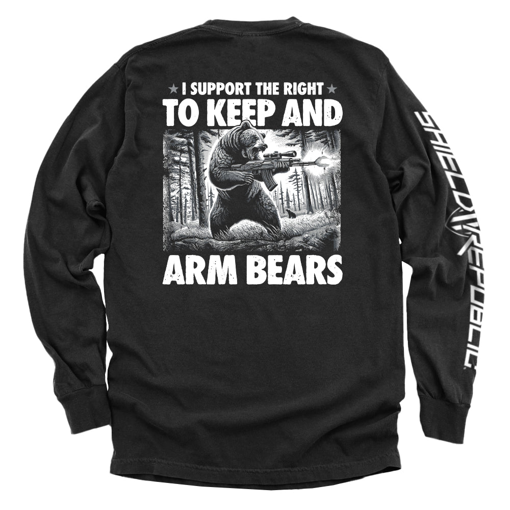 I Support the Right to Keep and Arm Bears Shield Republic