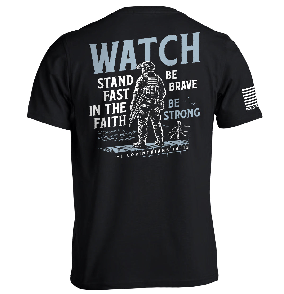 Watch Stand Fast in the Faith (Back Print) Shield Republic