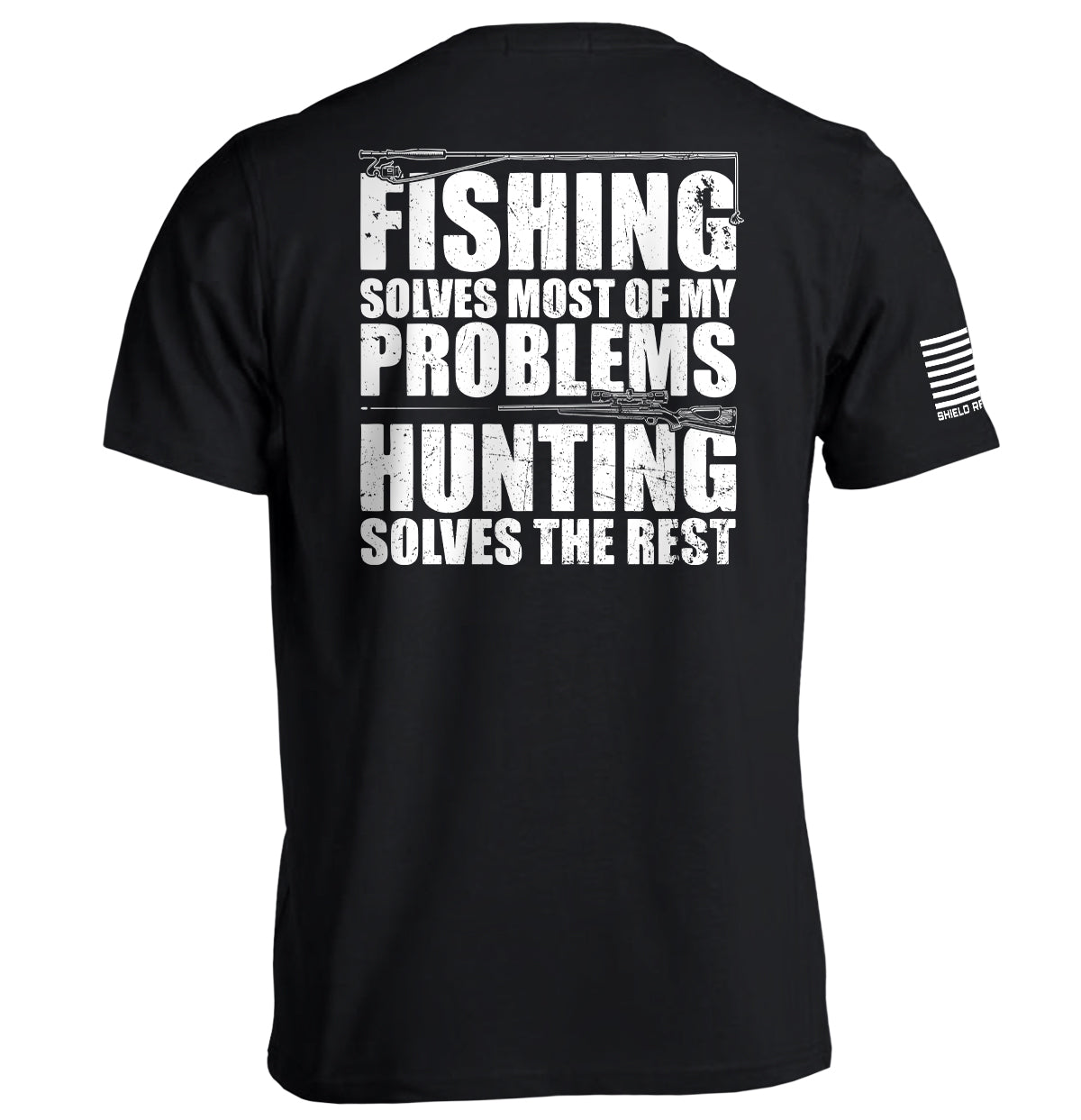 Fishing Solves Most Of My Problems Shield Republic