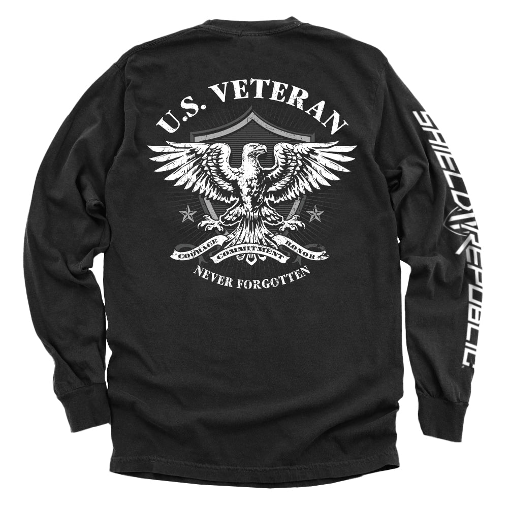 U.S. Veteran Never Forgotten Shield Republic