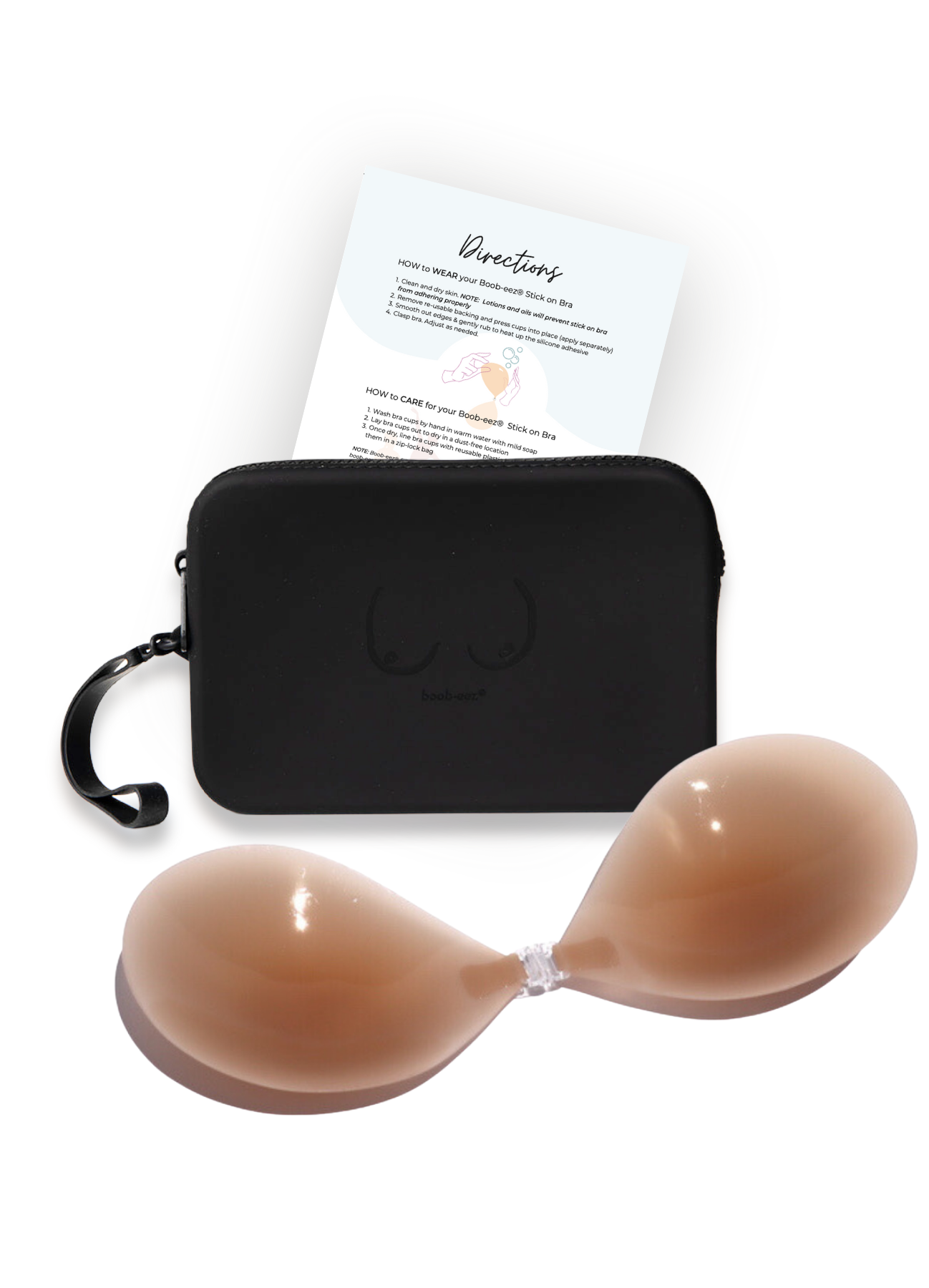 Match Maker - Silicone Travel Case + x1  Silicone Stick-On Bra - WSL Boob-eez