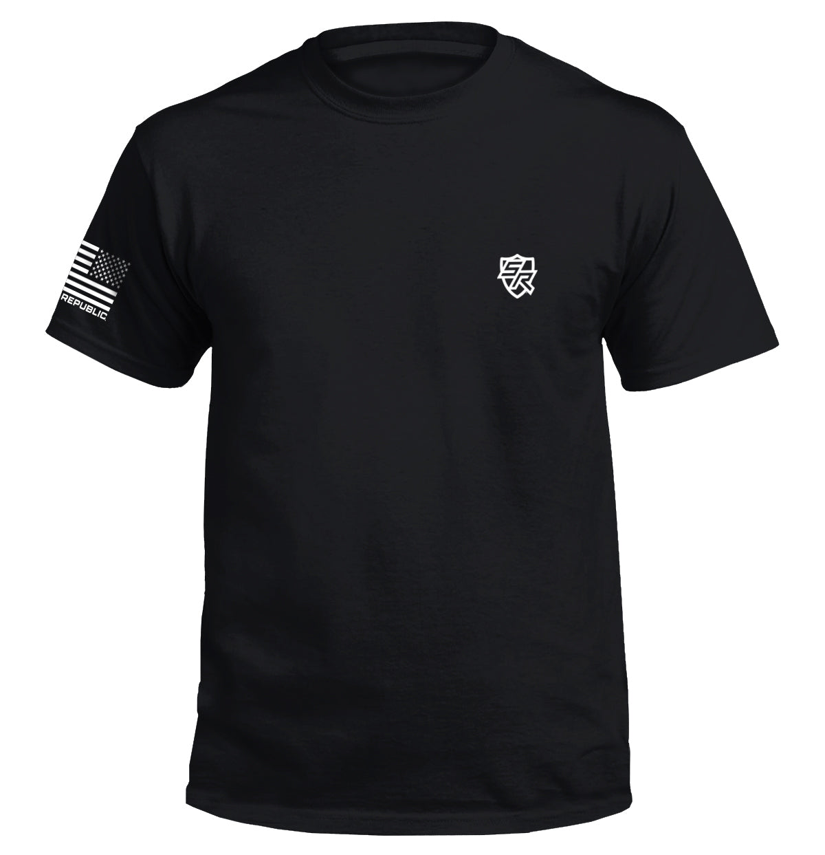 American by Birth Patriot by Choice Shield Republic