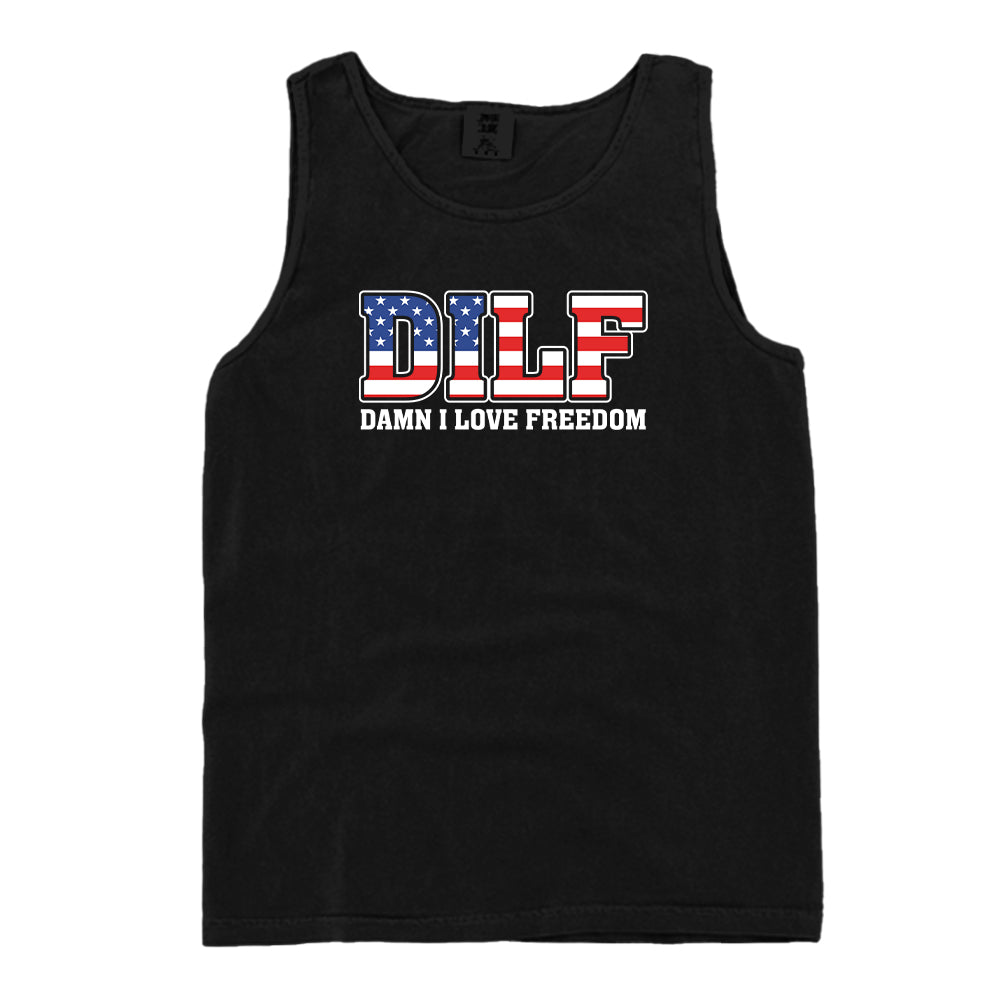 Damn I Love Freedom (Front) Shield Republic