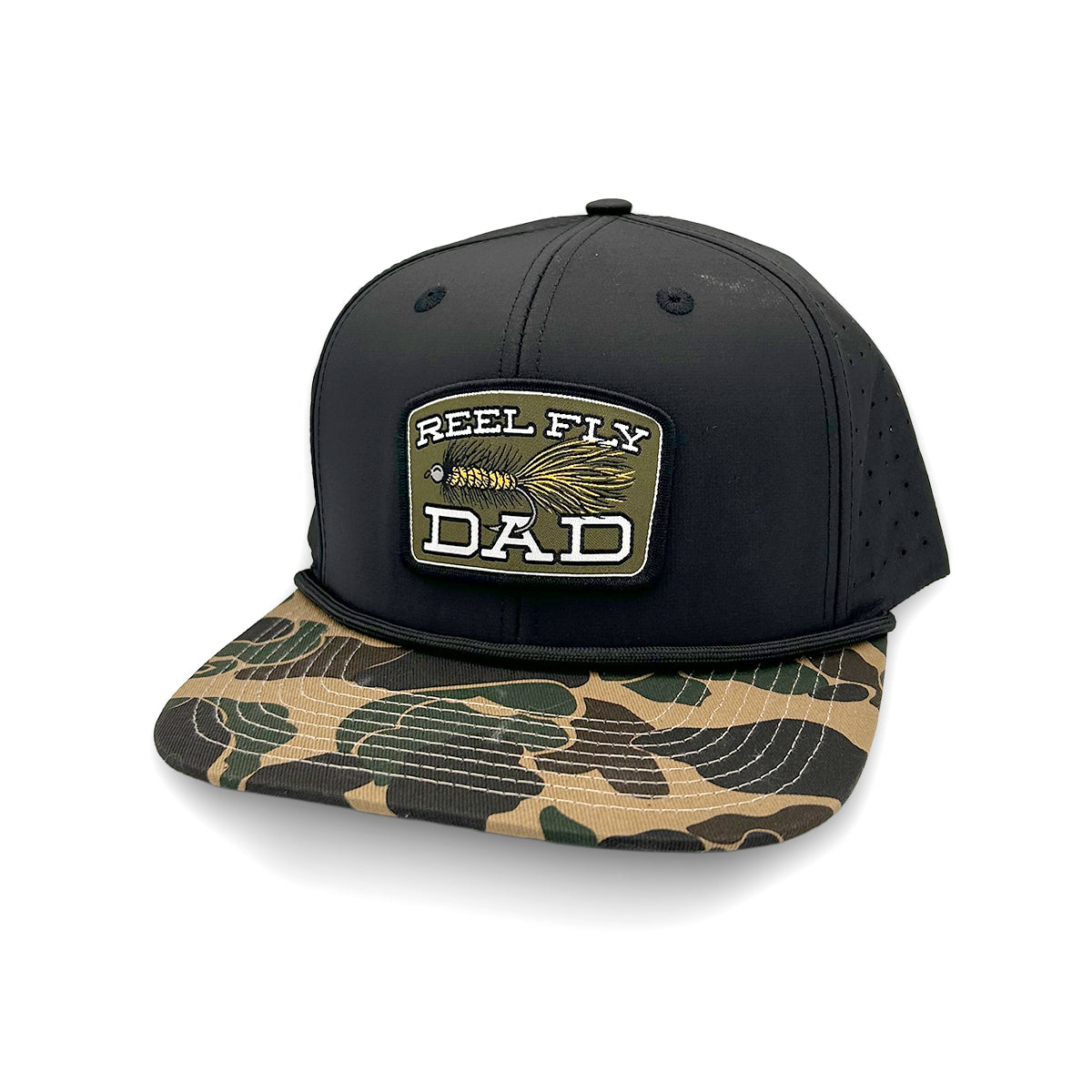 Reel Fly Dad (Woven Patch) Shield Republic