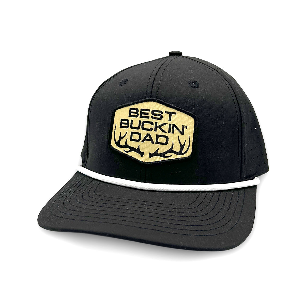 Best Buckin' Dad (Woven Patch) Shield Republic