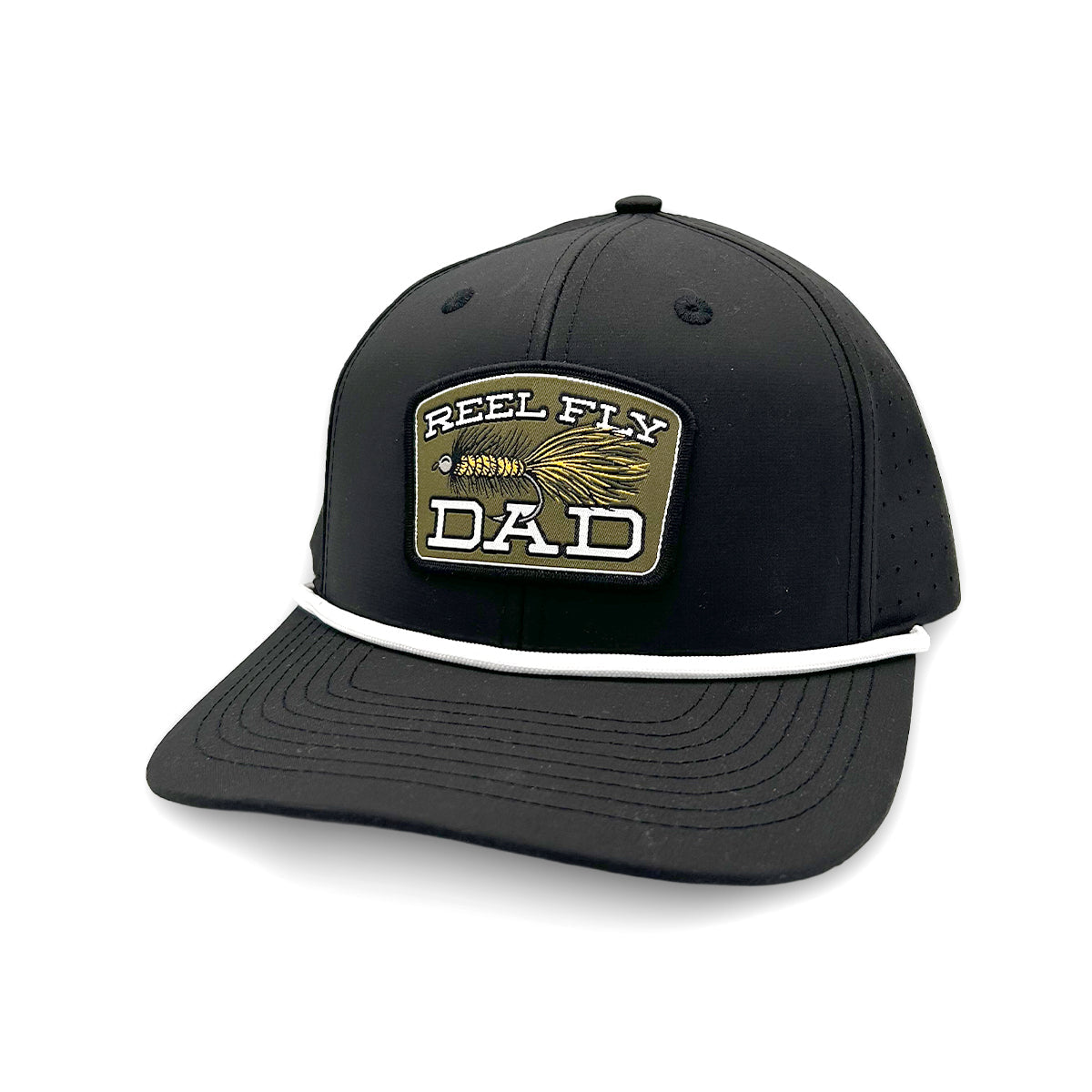 Reel Fly Dad (Woven Patch) Shield Republic