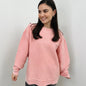 Blossom Pink Oversized Corded Crew Ivy + Cloth