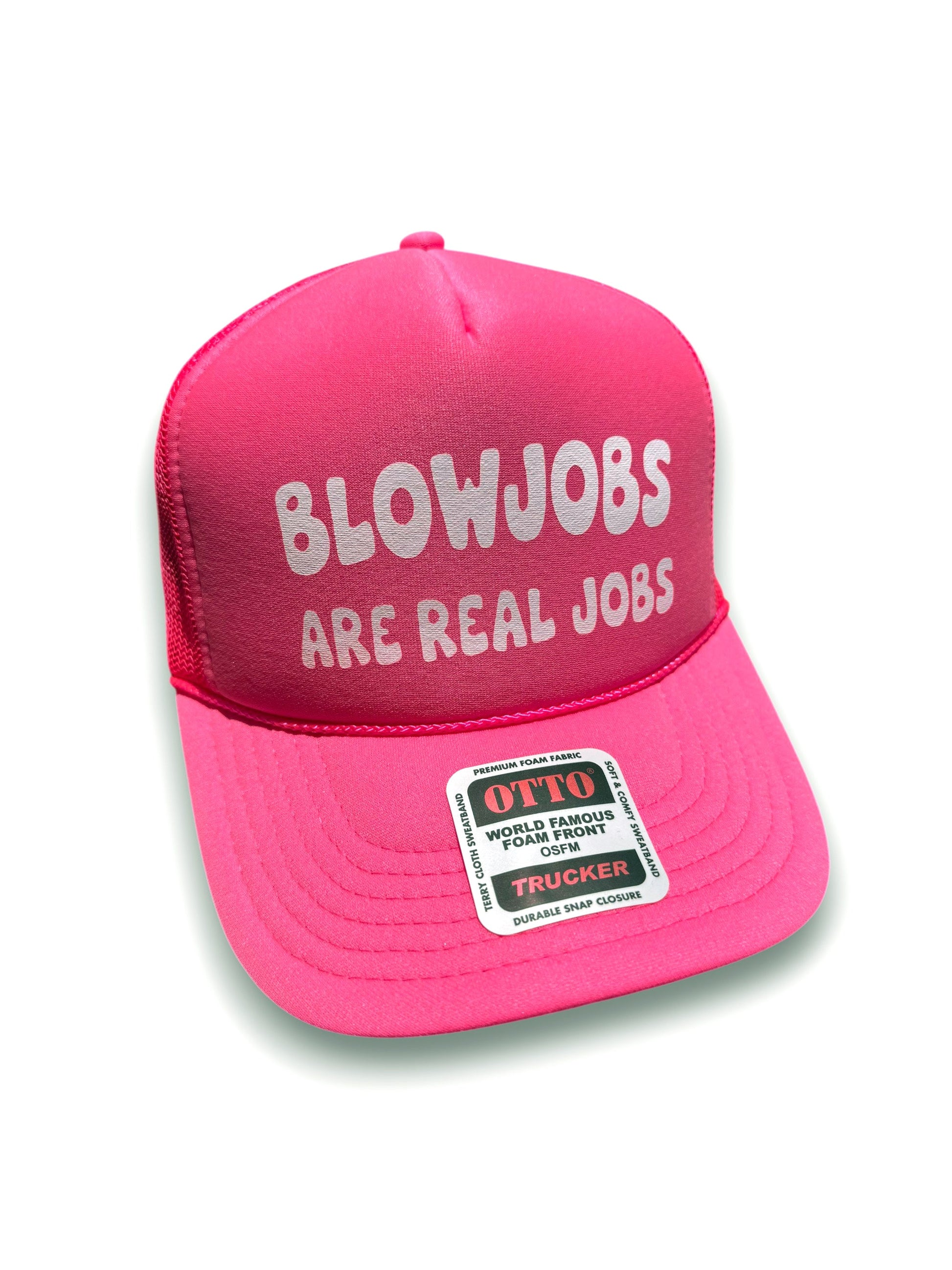 Blowjobs Are Real Jobs Trucker Hat Luckless Outfitters