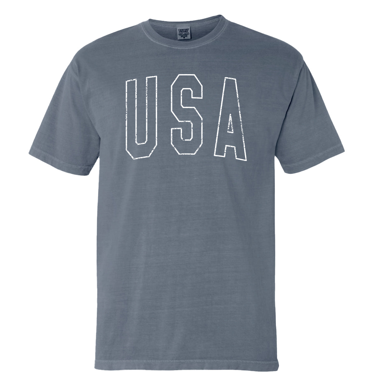 USA Collegiate Solid White (Front) Shield Republic