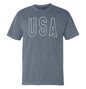 USA Collegiate Solid White (Front) Shield Republic